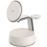 kabelloses Ladegerät Belkin UltraCharge Pro 3-in-1 Magnetic Charging Dock with Qi2 25W Sand (WIZ040kqSD)
