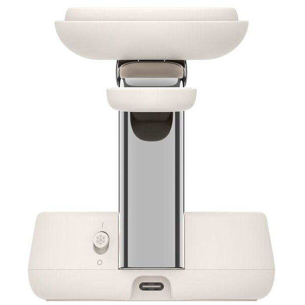 kabelloses Ladegerät Belkin UltraCharge Pro 3-in-1 Magnetic Charging Dock with Qi2 25W Sand - WIZ040kqSD - Foto 3