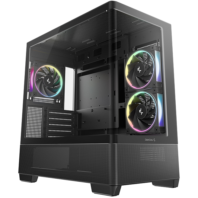 Gehäuse DeepCool CG380U 3F Black - R-CG380U-BKAGM3-G