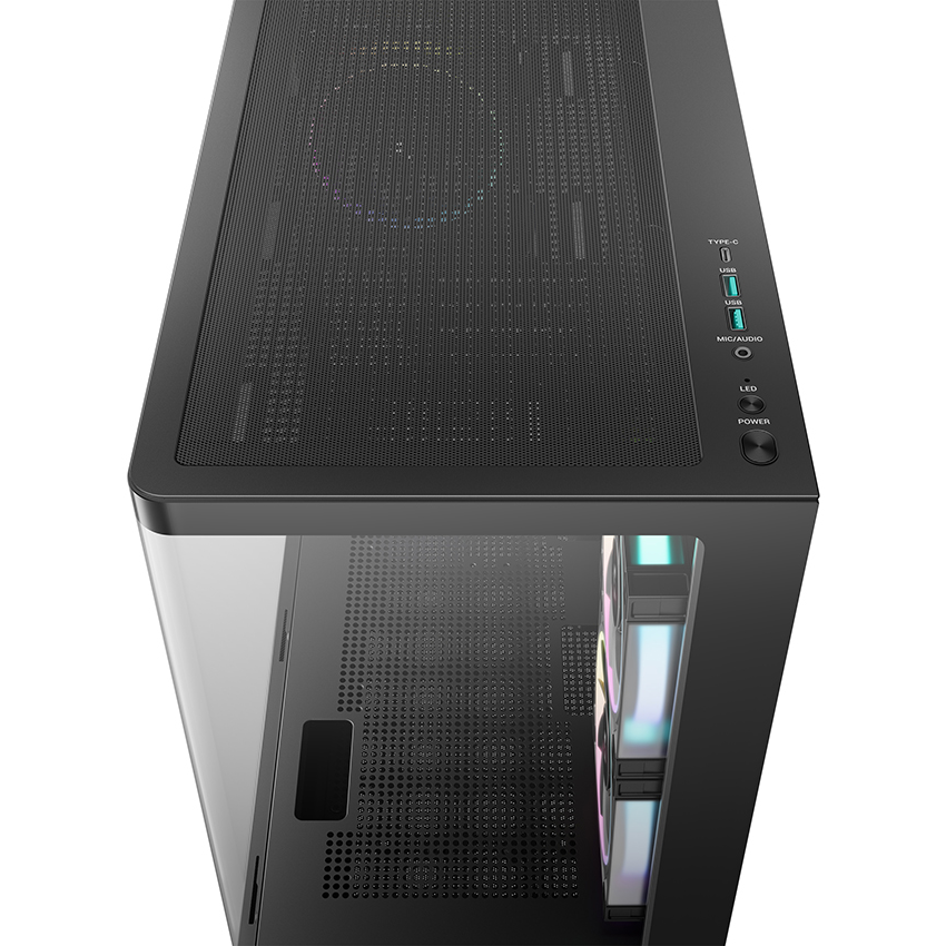 Gehäuse DeepCool CG380U 3F Black - R-CG380U-BKAGM3-G - Foto 6