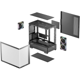 Gehäuse DeepCool CG380U 3F Black (R-CG380U-BKAGM3-G)