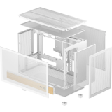Gehäuse DeepCool CH260 Wood White ( R-CH260-WHNWM0-G-1)