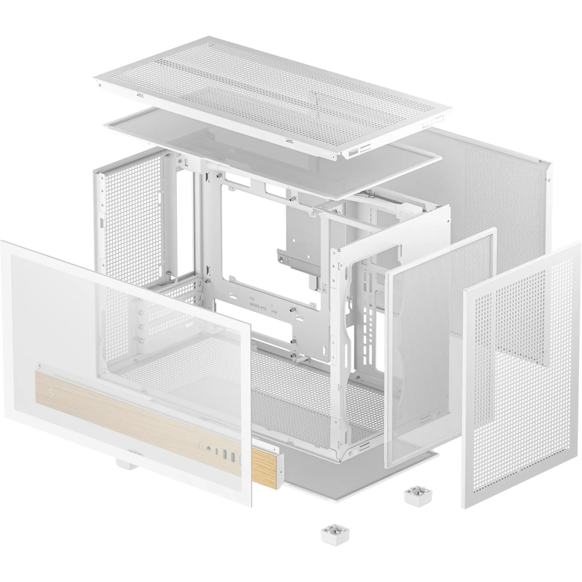 Gehäuse DeepCool CH260 Wood White -  R-CH260-WHNWM0-G-1 - Foto 10