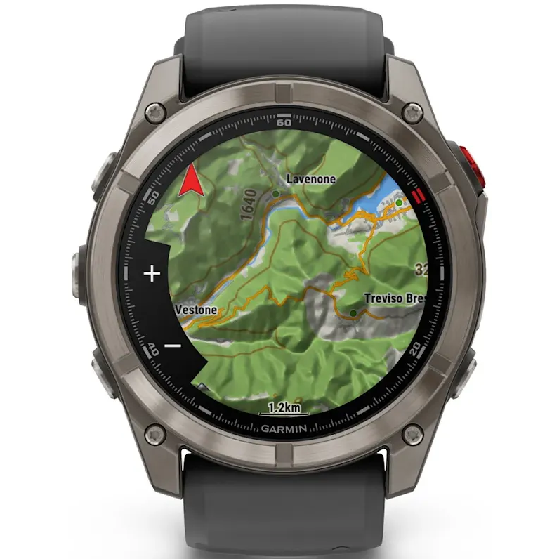 Smartwatch Garmin fenix 8 Pro 51mm Sapphire Titanium with Graphite/Black Silicone Band - 010-03199-11 - Foto 6