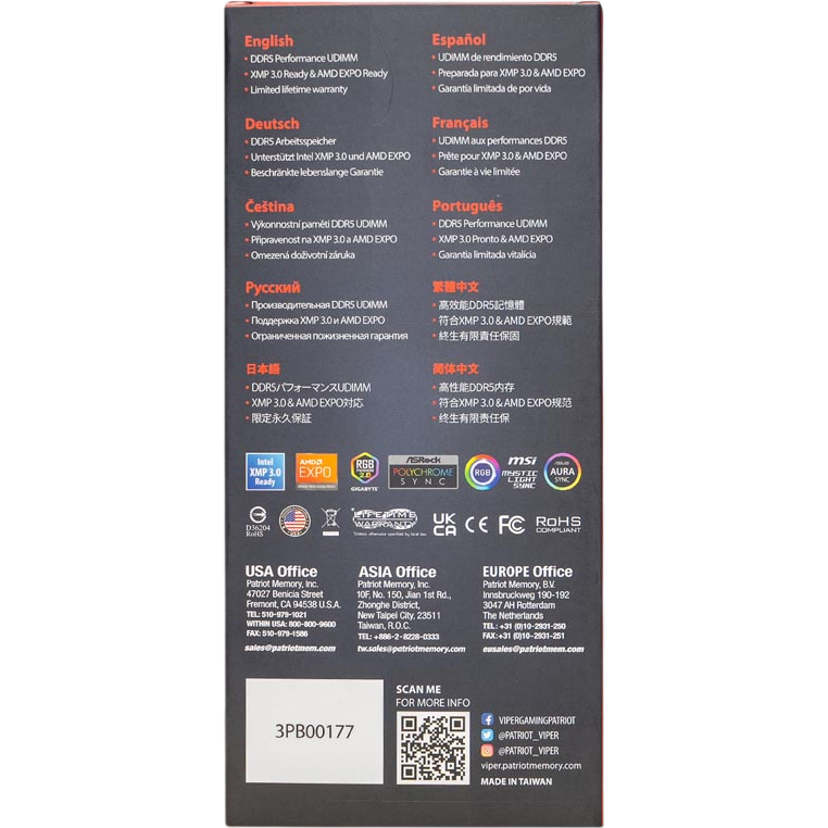 Arbeitsspeicher 16GB DDR5 6000MHz Patriot Viper Venom (PVV516G60C30) - Foto 4