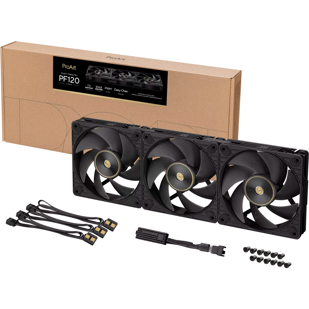Gehäuselüfter ASUS PROART PF120 Black (3 pcs) - 90DA00M0-B09020 - Foto 19