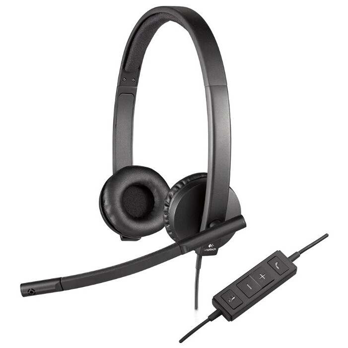 Headset Logitech USB Headset H570e Stereo OEM (981-000575)