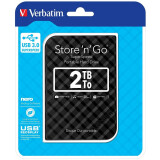 Externe Festplatte 2TB Verbatim Store n Go Black (USB3.0) (53195)