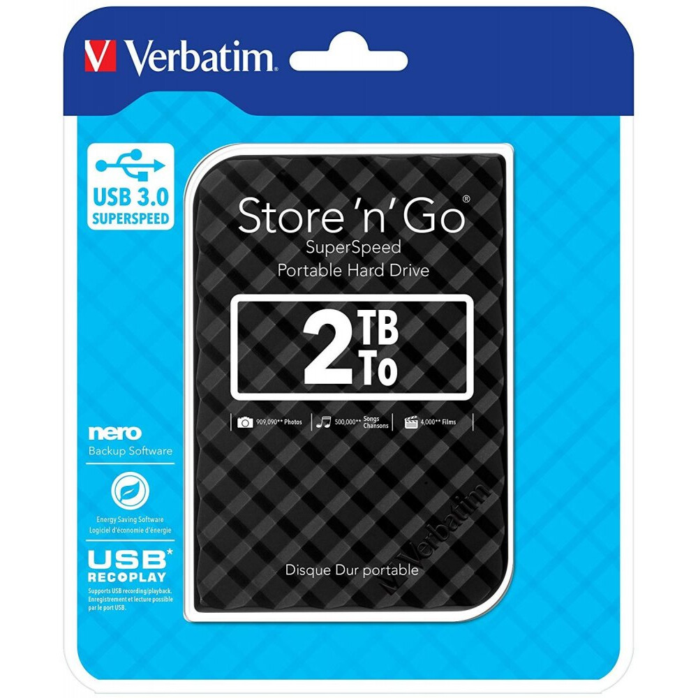 Externe Festplatte 2TB Verbatim Store n Go Black (USB3.0) - 53195 - Foto 3