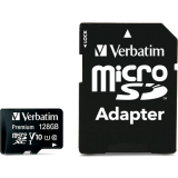 Speicherkarte 128GB MicroSD Verbatim + SD adapter (44085)