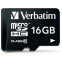Speicherkarte 16GB MicroSD Verbatim + SD adapter (44082)