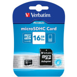 Speicherkarte 16GB MicroSD Verbatim + SD adapter (44082)