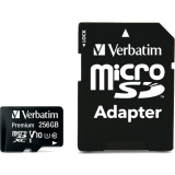 Speicherkarte 256GB MicroSD Verbatim + SD adapter (44087)