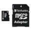 Speicherkarte 32GB MicroSD Verbatim + SD adapter (44083)