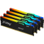 Arbeitsspeicher 128GB DDR5 5600MHz Kingston Fury Beast RGB (KF556C40BBAK4-128) (4x32GB KIT) - Foto 2