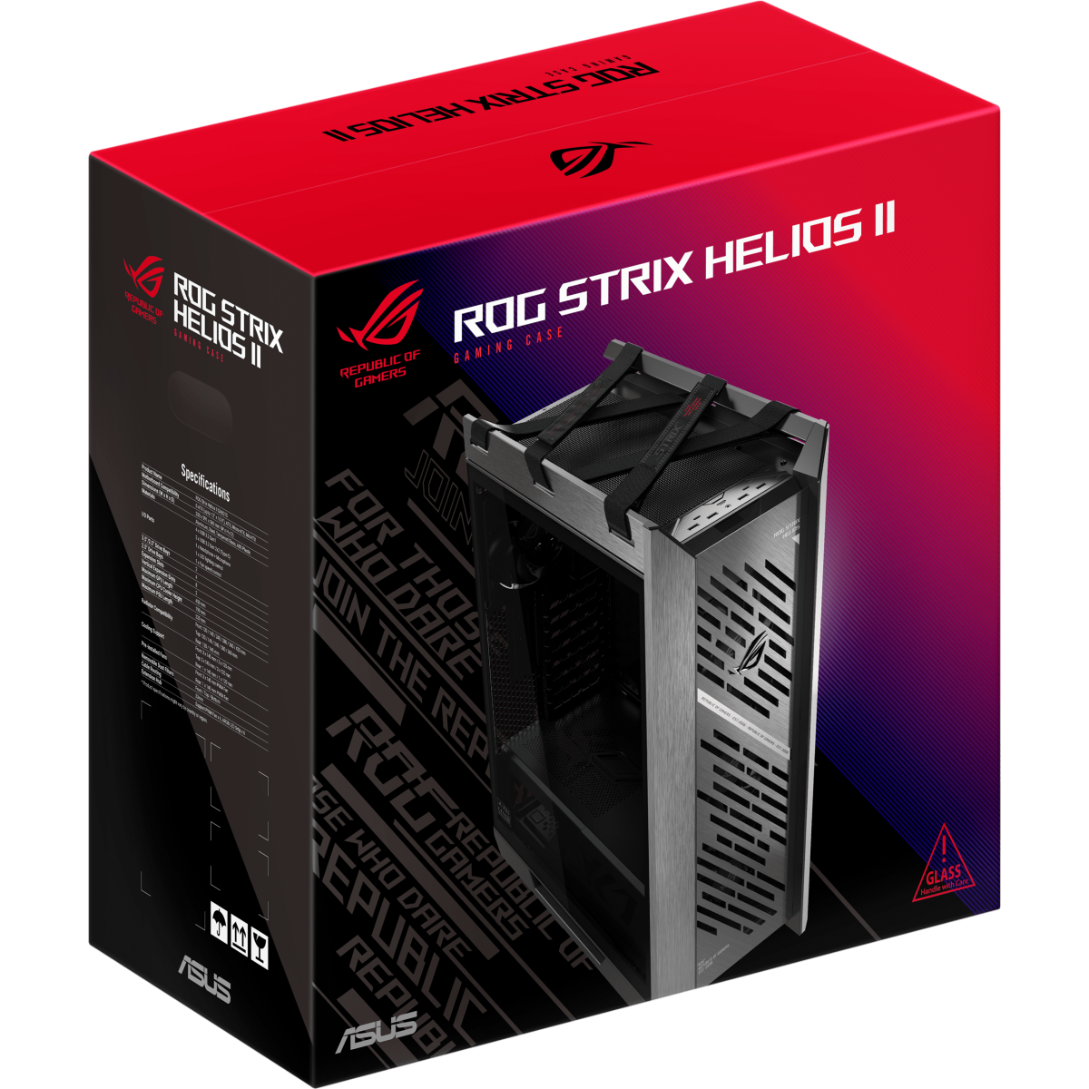 Gehäuse ASUS ROG Strix Helios II GX601S Black - 90DC00W0-B39000 - Foto 21