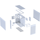 Gehäuse ASUS Prime AP303 Mesh White (90DC00V3-B39000)