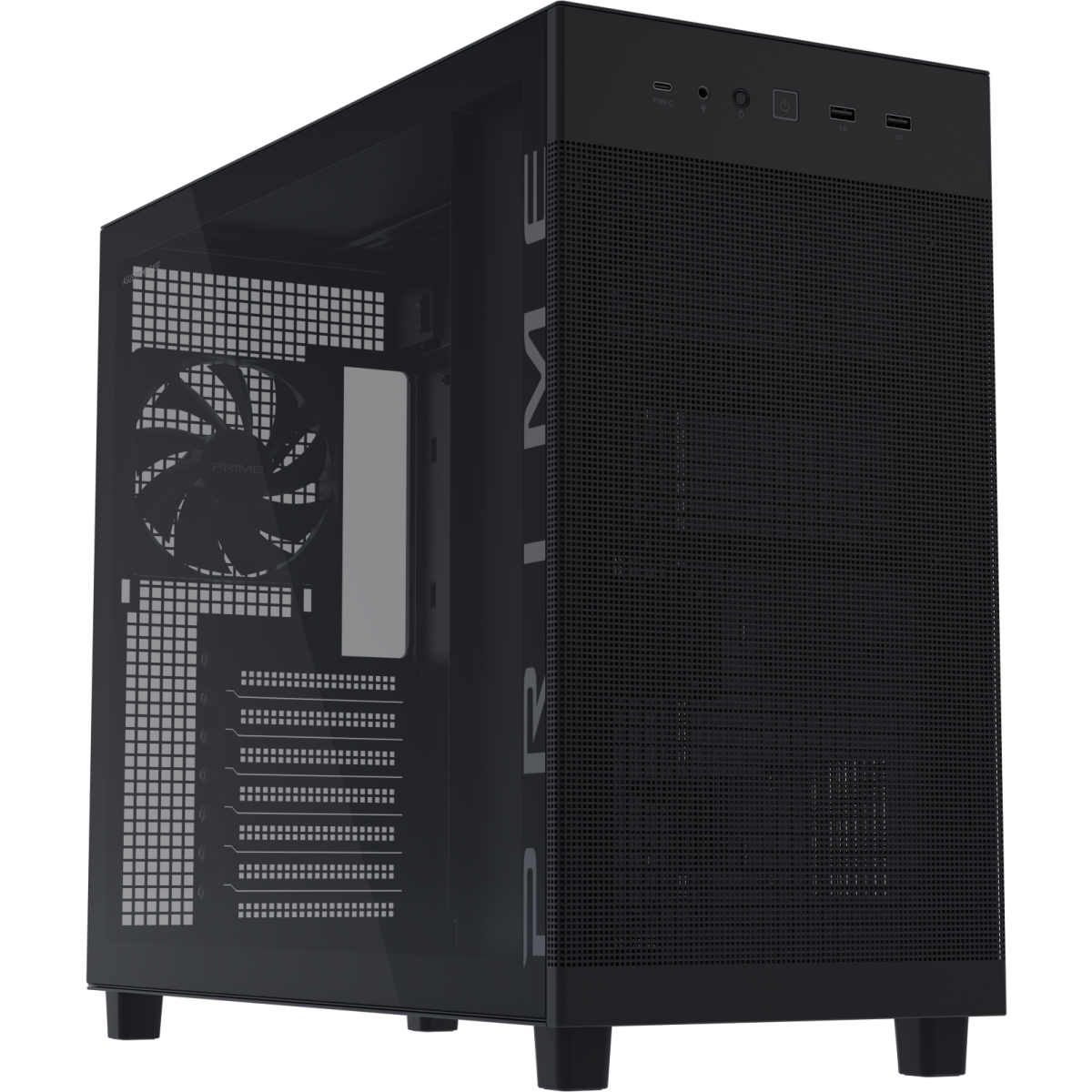 Gehäuse ASUS Prime AP303 TG Black - 90DC00V0-B39010 - Foto 2