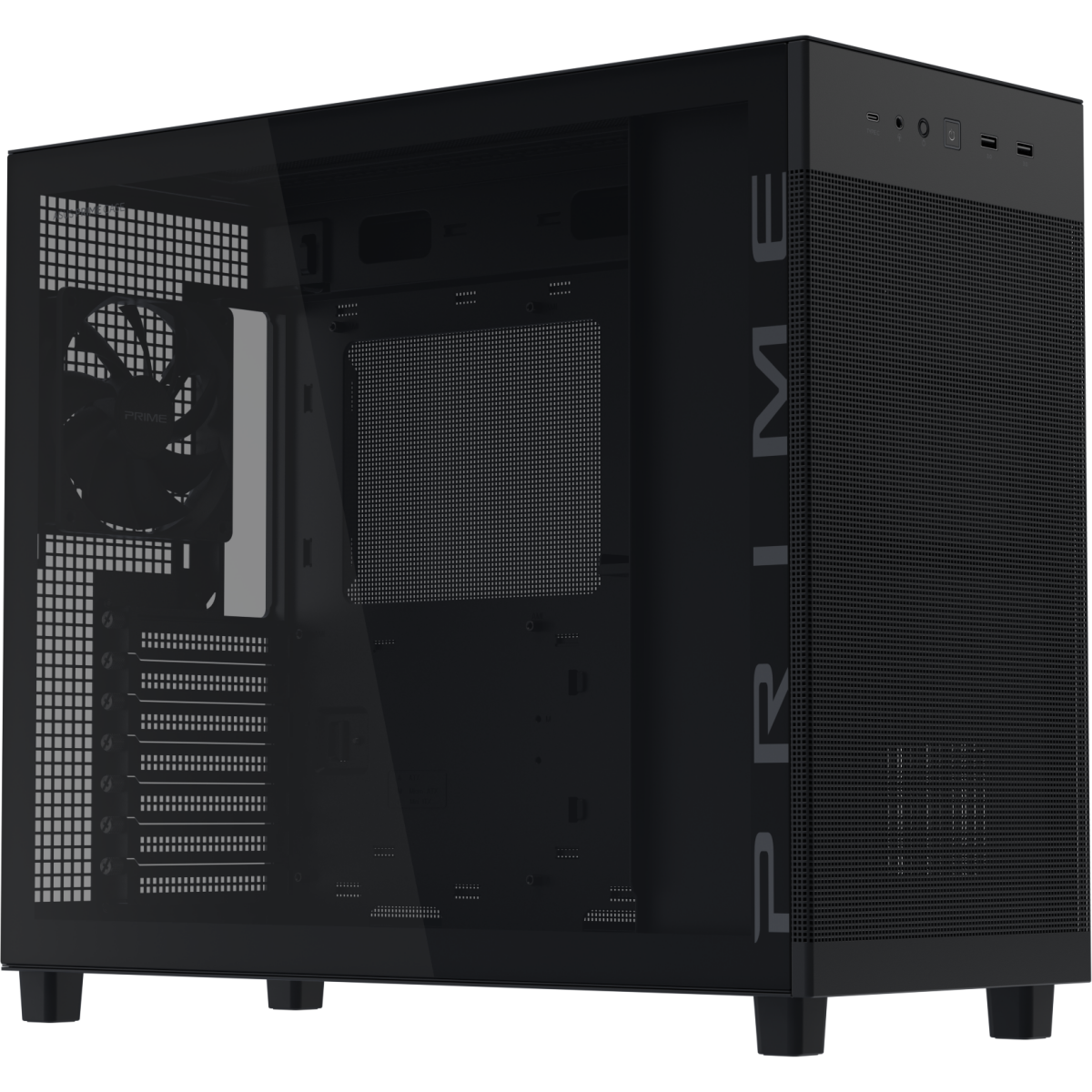 Gehäuse ASUS Prime AP303 TG Black - 90DC00V0-B39010 - Foto 3