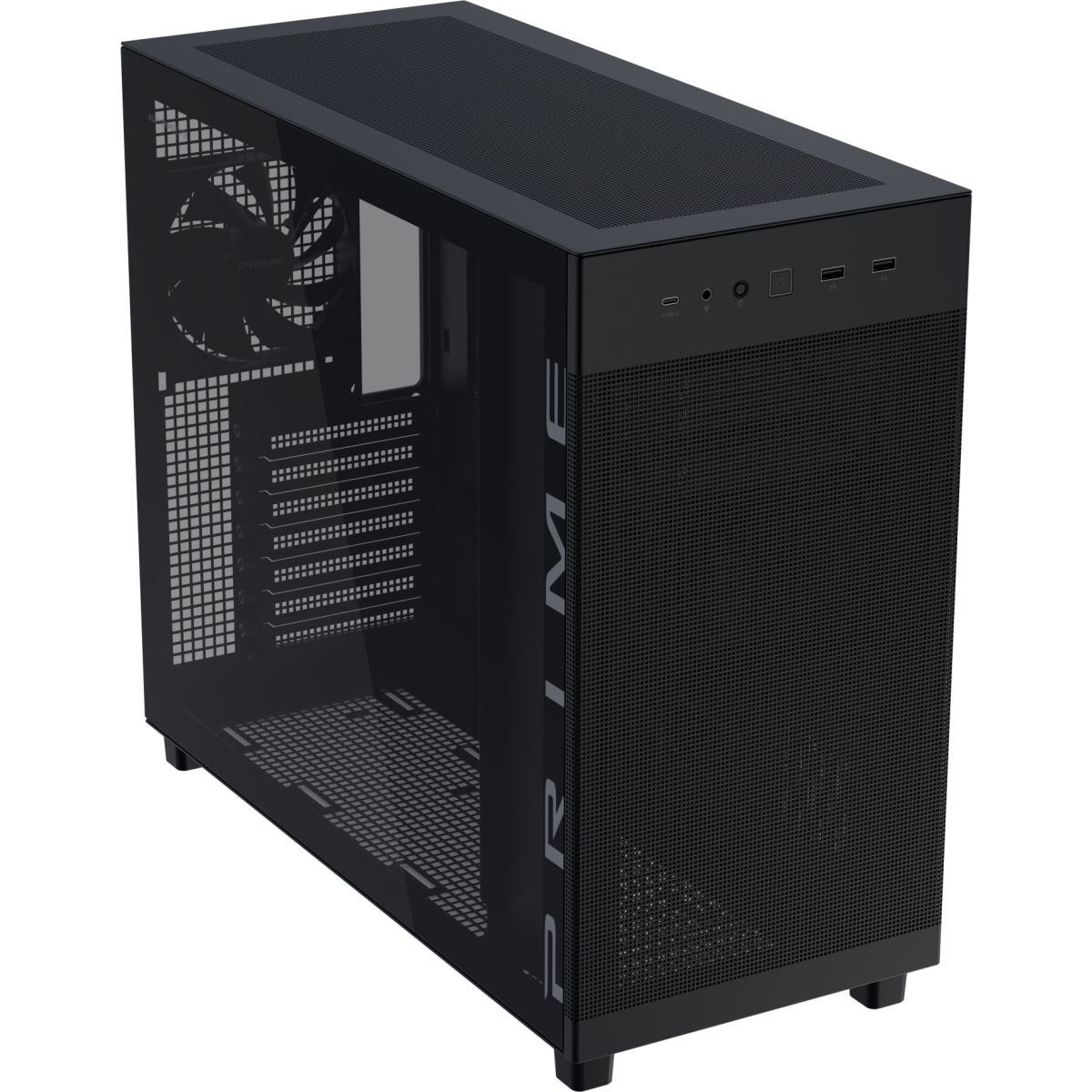 Gehäuse ASUS Prime AP303 TG Black - 90DC00V0-B39010 - Foto 4