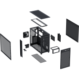 Gehäuse ASUS Prime AP303 TG Black (90DC00V0-B39010)