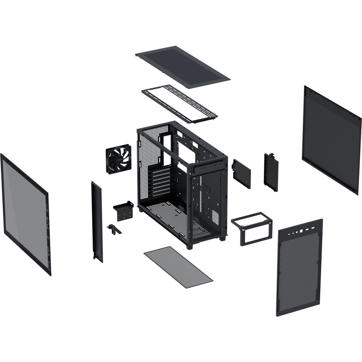 Gehäuse ASUS Prime AP303 TG Black - 90DC00V0-B39010 - Foto 13