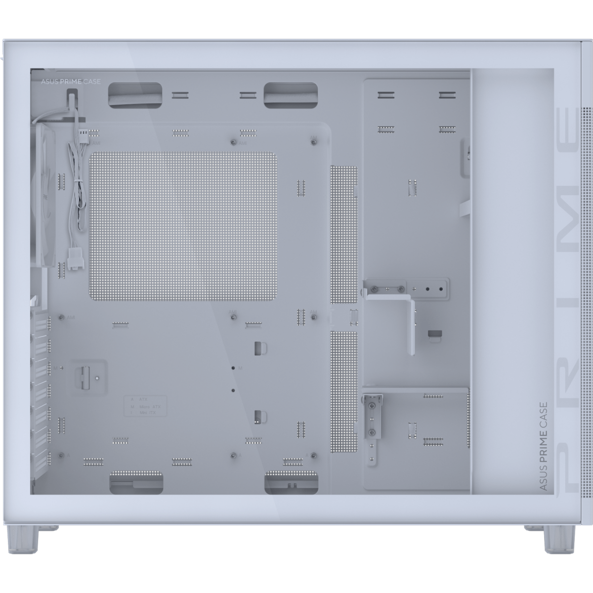 Gehäuse ASUS Prime AP303 TG White - 90DC00V3-B39010 - Foto 6