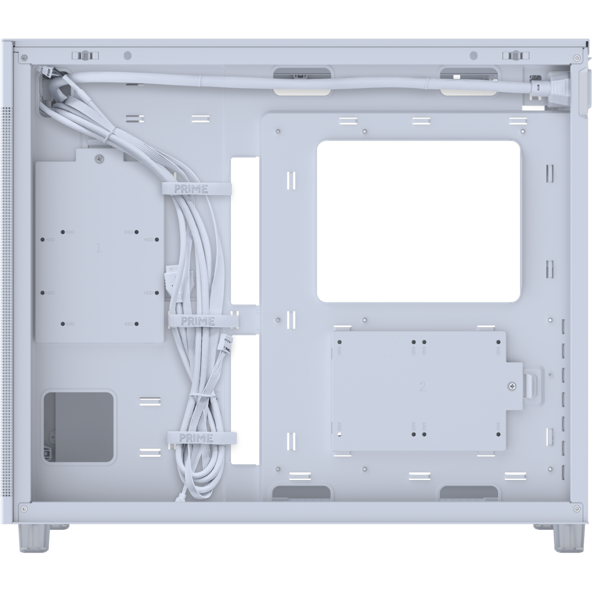 Gehäuse ASUS Prime AP303 TG White - 90DC00V3-B39010 - Foto 9