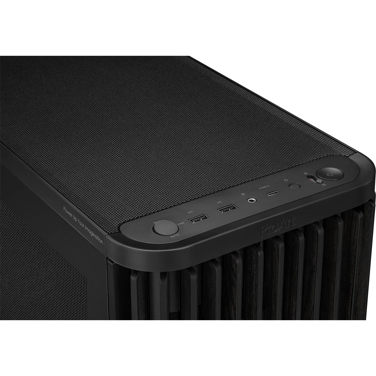 Gehäuse ASUS ProArt PA401 Wood Edition Mesh Panel Black - 90DC00M0-B39040 - Foto 6