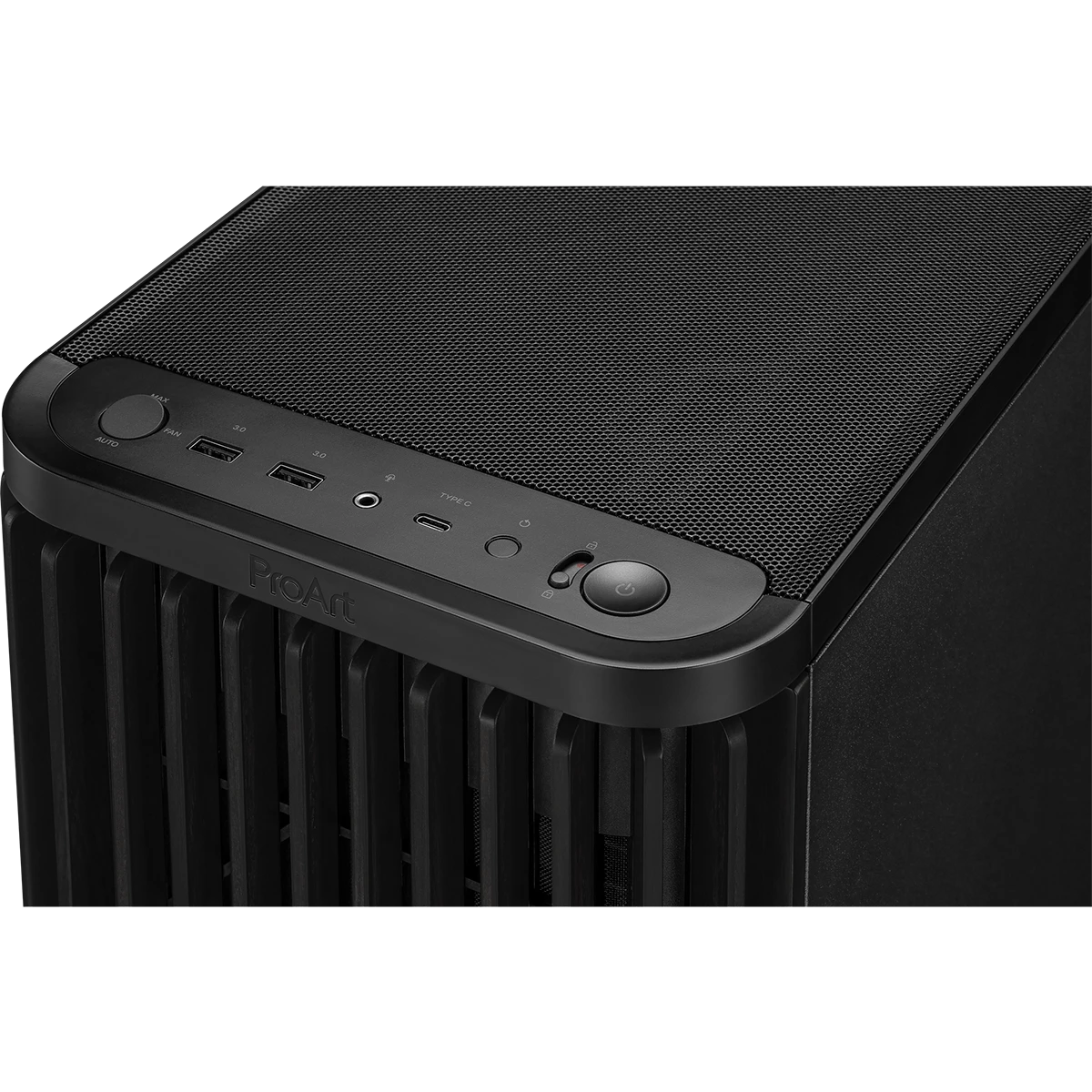 Gehäuse ASUS ProArt PA401 Wood Edition Mesh Panel Black - 90DC00M0-B39040 - Foto 7