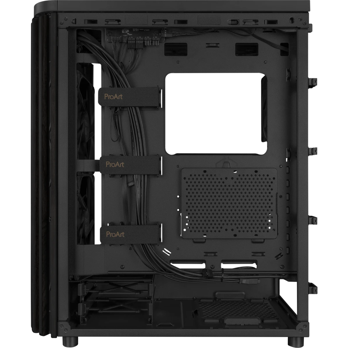 Gehäuse ASUS ProArt PA401 Wood Edition Mesh Panel Black - 90DC00M0-B39040 - Foto 12