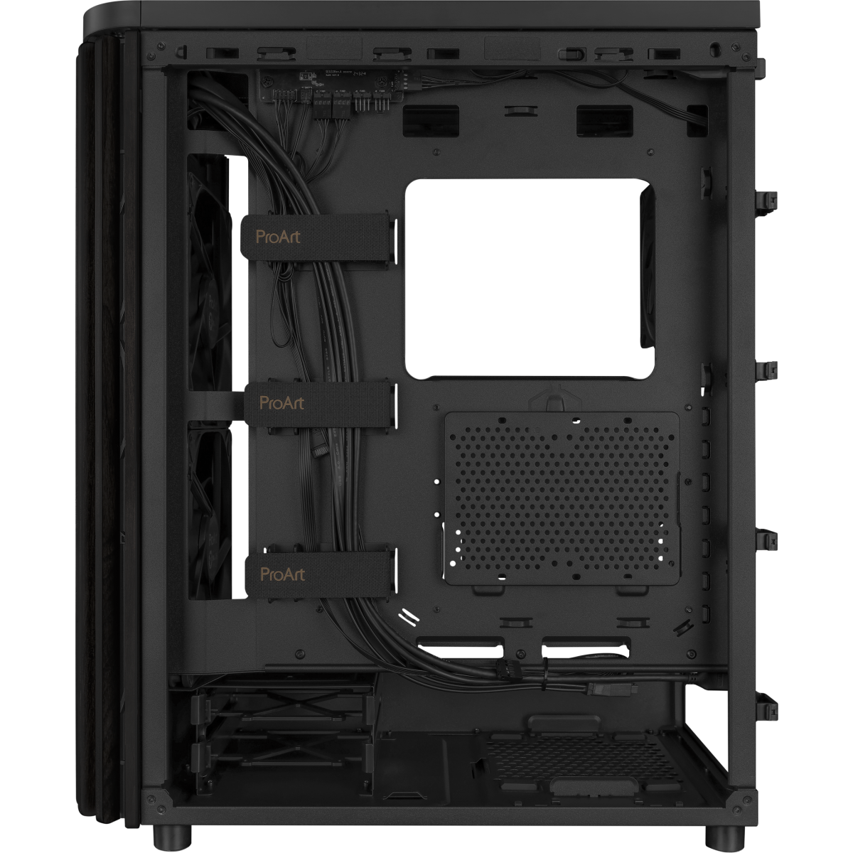 Gehäuse ASUS ProArt PA401 Wood Edition Tempered Glass Panel Black - 90DC00M0-B39000 - Foto 9