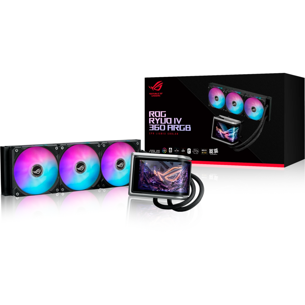 Flüssigkeitskühlsystem ASUS ROG RYUO IV 360 ARGB Black - 90RC01N1-B0EAY0 - Foto 9