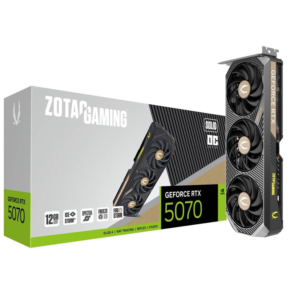 Grafikkarte NVIDIA GeForce RTX 5070 Zotac SOLID OC 12GB (ZT-B50700J-10P) - Foto 7