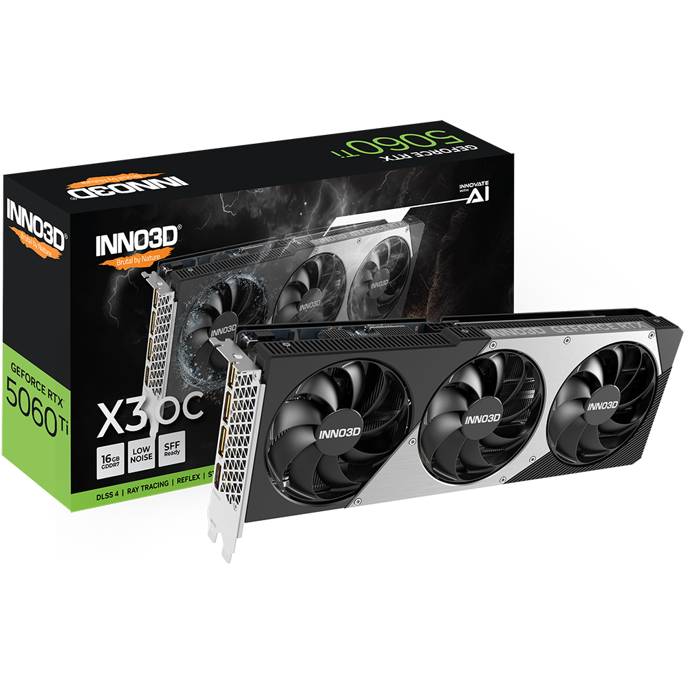 Grafikkarte NVIDIA GeForce RTX 5060 Ti INNO3D X3 OC 16GB (N506T3-16D7X-191073L) - Foto 3