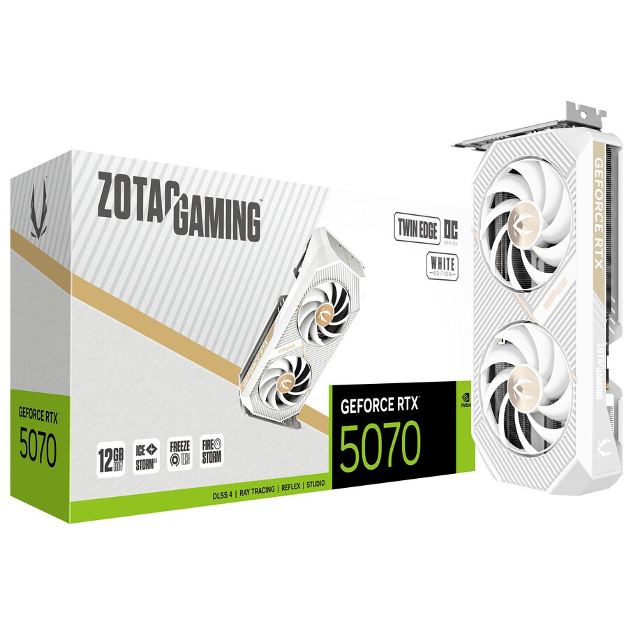 Grafikkarte NVIDIA GeForce RTX 5070 Zotac Twin Edge White OC 12GB (ZT-B50700Q-10P) - Foto 7