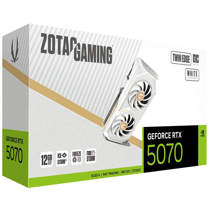 Grafikkarte NVIDIA GeForce RTX 5070 Zotac Twin Edge White OC 12GB (ZT-B50700Q-10P) - Foto 8