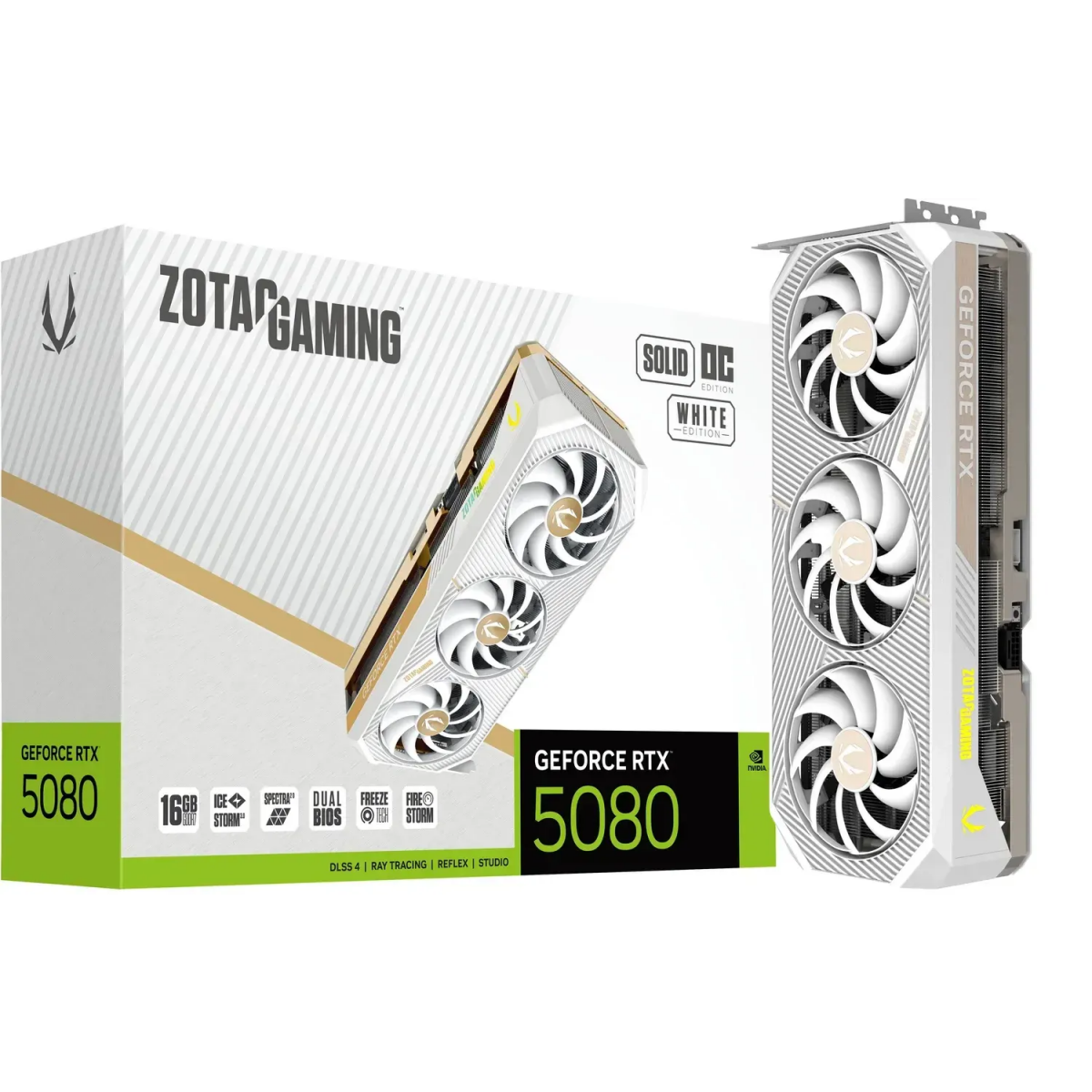 Grafikkarte NVIDIA GeForce RTX 5080 Zotac SOLID White Edition OC 16GB (ZT-B50800Q-10P) - Foto 7