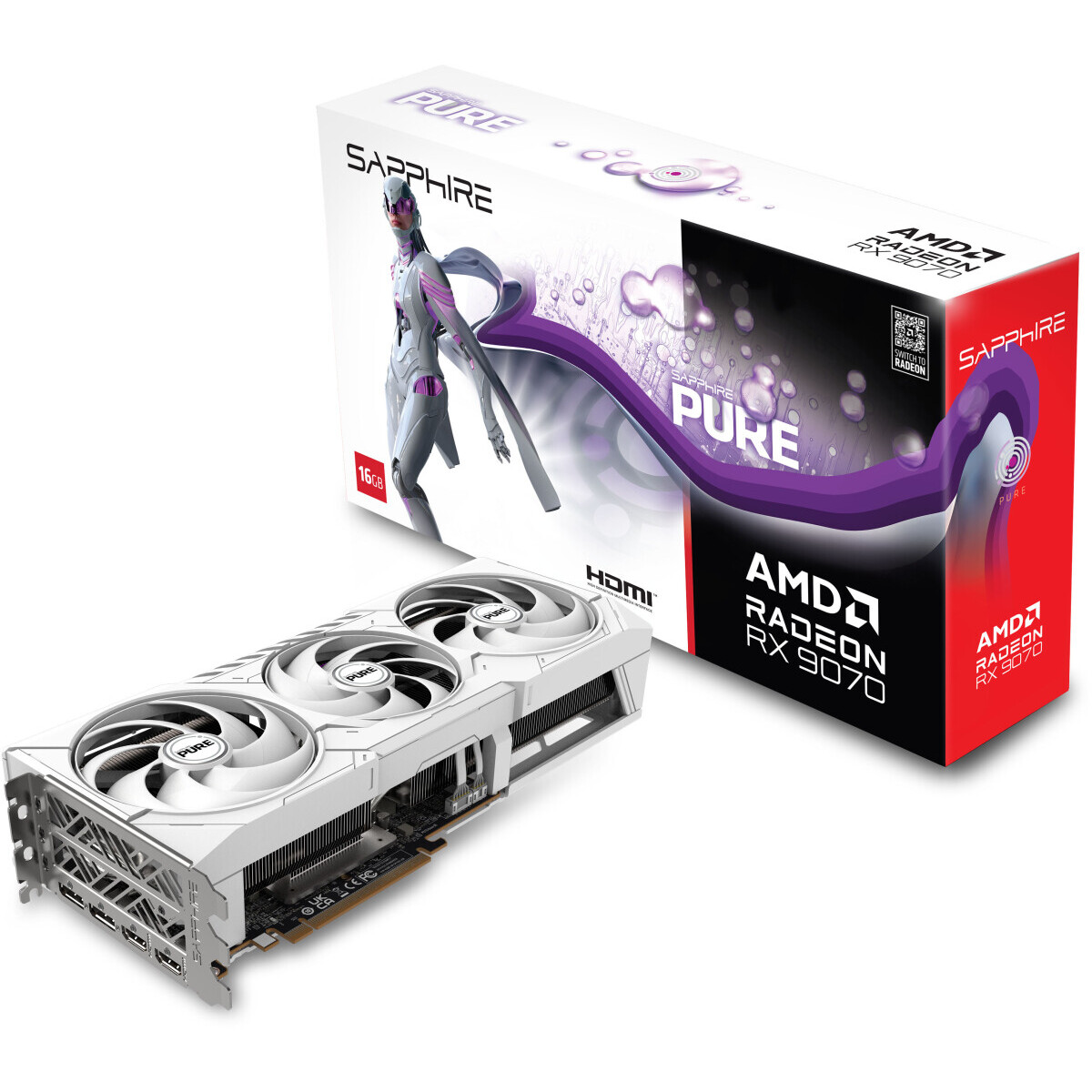 Grafikkarte AMD Radeon RX 9070 Sapphire Pure OC 16GB (11349-02-20G) - Foto 6