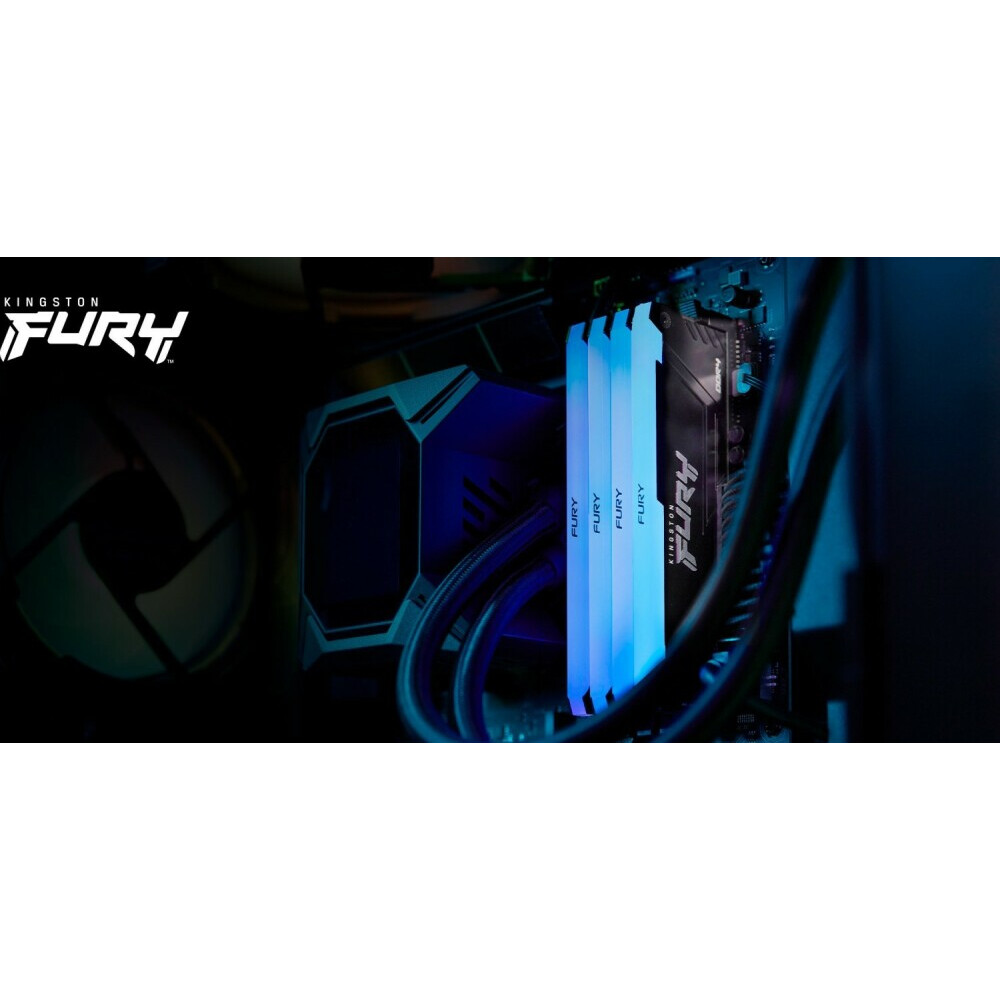 Arbeitsspeicher 8GB DDR4 3600MHz Kingston Fury Beast RGB (KF436C17BB2A/8) - Foto 4