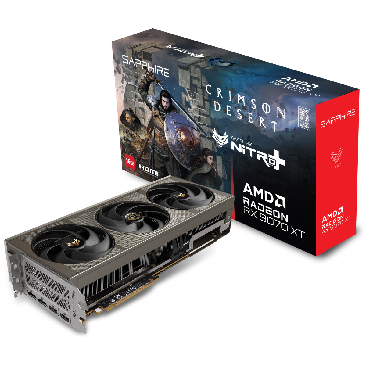 Grafikkarte AMD Radeon RX 9070 XT Sapphire Nitro+ Crimson Desert Edition OC 16GB (11348-10-20G) - Foto 6