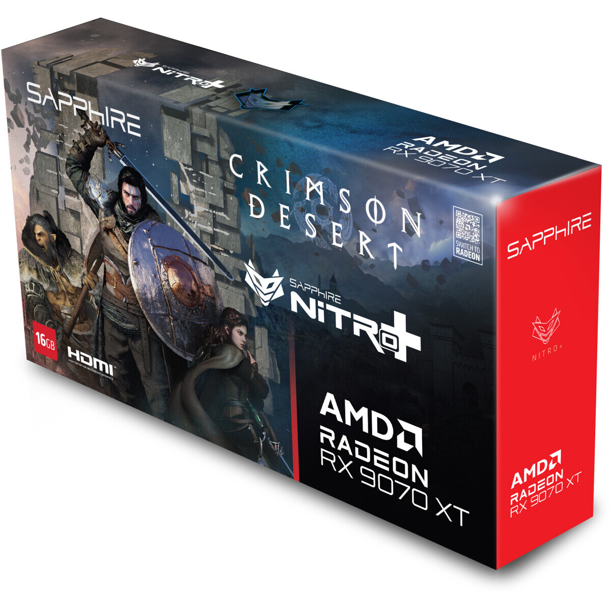 Grafikkarte AMD Radeon RX 9070 XT Sapphire Nitro+ Crimson Desert Edition OC 16GB (11348-10-20G) - Foto 7