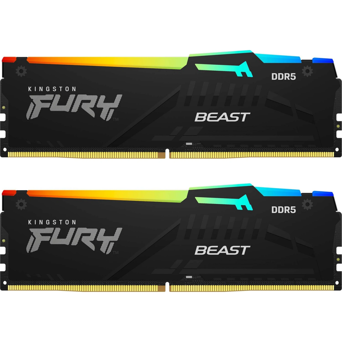 Arbeitsspeicher 32GB DDR5 5600MHz Kingston Fury Beast RGB (KF556C40BBAK2-32) (2x16GB KIT) - Foto 2