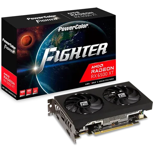 Grafikkarte AMD Radeon RX 6500 XT PowerColor 4GB (AXRX 6500XT 4GBD6-DHV3) - Foto 5