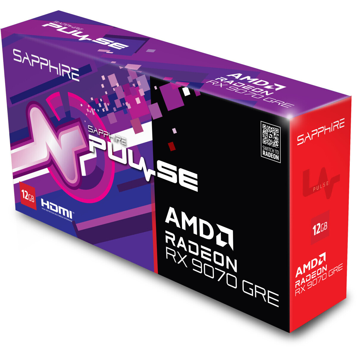 Grafikkarte AMD Radeon RX 9070 GRE Sapphire Pulse OC 12GB (11354-01-20G) - 11354-01-20G  - Foto 7