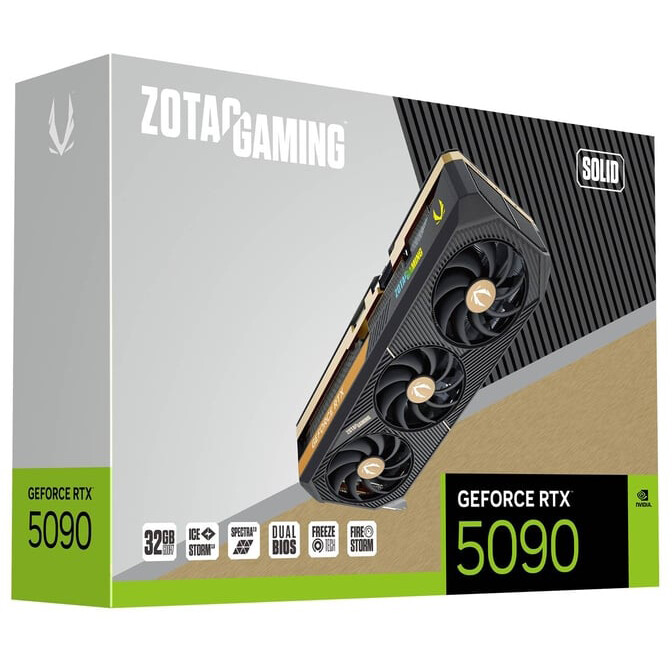 Grafikkarte NVIDIA GeForce RTX 5090 Zotac SOLID 32GB (ZT-B50900D-10P) - Foto 7