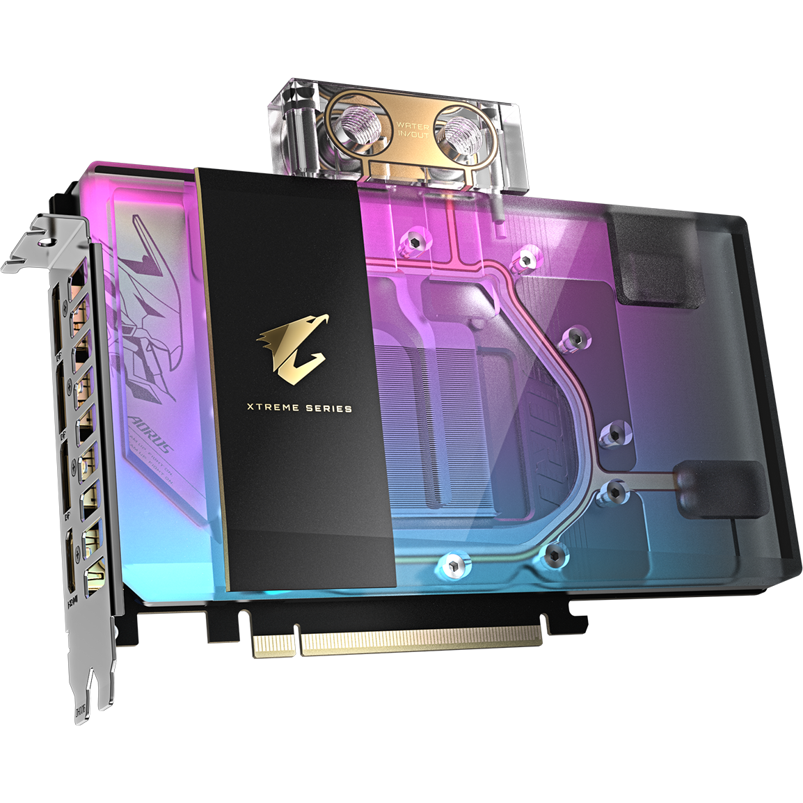 Grafikkarte NVIDIA GeForce RTX 5080 Gigabyte AORUS XTREME WATERFORCE WB OC 16GB (GV-N5080AORUSX WB-16GD)