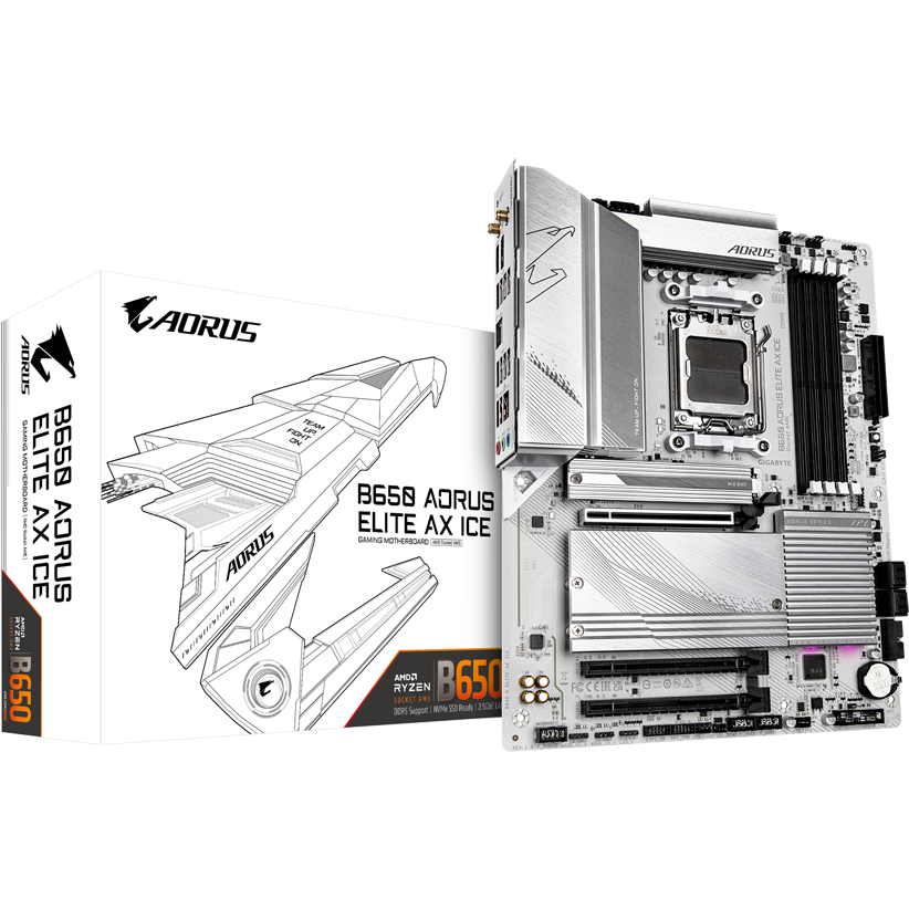 Материнская плата Gigabyte B650 AORUS ELITE AX ICE - Foto 4