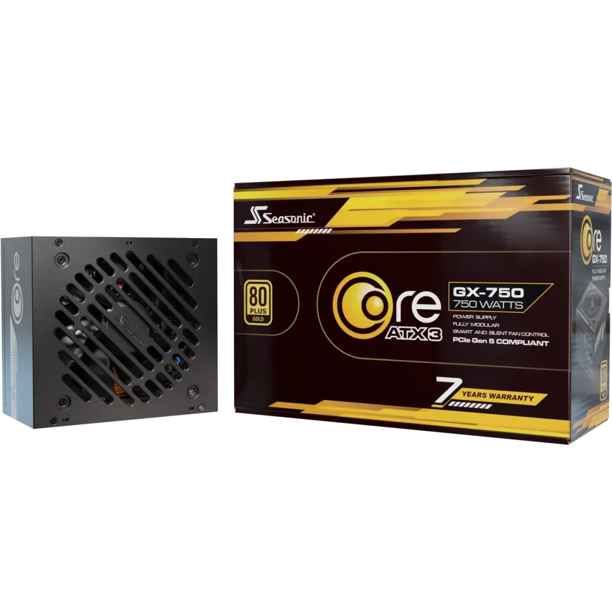 Блок питания 750W Seasonic Core GX-750 ATX 3.1 Black - SRP-CGX751-A5A32SF - Foto 10