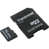 Speicherkarte 64GB MicroSD Transcend + SD adapter (TS64GUSDXC10)